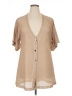 Jordan Taylor 100% Polyester Tan Short Sleeve Blouse Size XL - photo 1