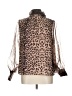 Fate 100% Polyester Animal Print Brown 3/4 Sleeve Blouse Size L - photo 1