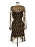 Ella Moss 100% Rayon Paisley Gold Cocktail Dress Size M - photo 2