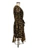 Ella Moss 100% Rayon Paisley Gold Cocktail Dress Size M - photo 4