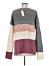 Hem & Thread Color Block Pink Pullover Sweater Size M - photo 2