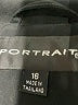 Portrait 100% Polyester Black Coat Size 16 - photo 3