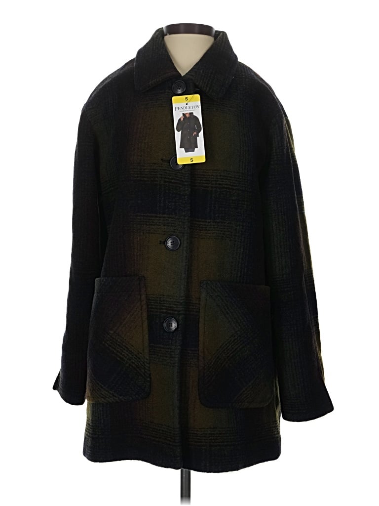 Pre-owned Pendleton Wool Coat In Black