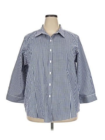 L.L.Bean 3/4 Sleeve Button-Down Shirt (view 1)