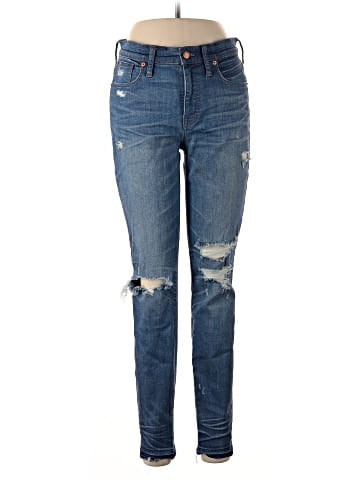 Madewell 9" High-Rise Skinny Jeans in Winifred Wash: Drop-Hem Edition (view 1)