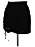 Free People 100% Polyester Solid Black Casual Skirt Size 6 - photo 1