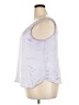 Ann Taylor LOFT 100% Polyester Silver Sleeveless Blouse Size XXL - photo 5