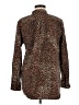 Lands' End Animal Print Brown Long Sleeve Blouse Size M - photo 2