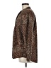 Lands' End Animal Print Brown Long Sleeve Blouse Size M - photo 5