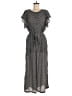 Max Studio Polka Dots Black Gray Jumpsuit Size L - photo 1
