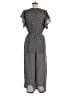 Max Studio Polka Dots Black Gray Jumpsuit Size L - photo 2