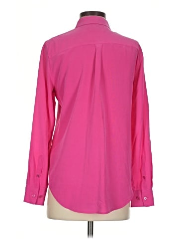 Equipment Long Sleeve Silk Top (view 2)