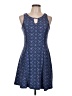 Mudd Argyle Blue Casual Dress Size L - photo 1