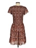 Max Studio 100% Polyester Paisley Brown Casual Dress Size S - photo 2
