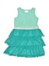 Hanna Andersson 100% Cotton Teal Dress Size 6 - 7 - photo 1