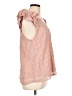 Entro 100% Polyester Pink Sleeveless Blouse Size L - photo 4
