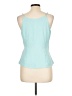 Mi ami 100% Polyester Teal Sleeveless Blouse Size L - photo 2