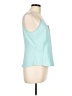 Mi ami 100% Polyester Teal Sleeveless Blouse Size L - photo 4