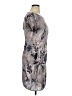 Zara Basic 100% Polyester Print Gray Casual Dress Size XL - photo 4
