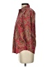Chaps Paisley Burgundy 3/4 Sleeve Button-Down Shirt Size S - photo 5
