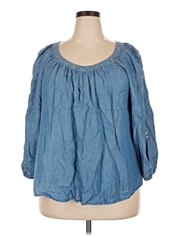 LC Lauren Conrad 3/4 Sleeve Blouse (view 1)