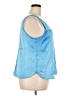 Ann Taylor LOFT 100% Polyester Blue Sleeveless Blouse Size XXL - photo 4