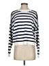 Aqua 100% Cotton Stripes White Pullover Sweater Size XS - photo 1