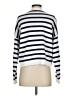 Aqua 100% Cotton Stripes White Pullover Sweater Size XS - photo 2