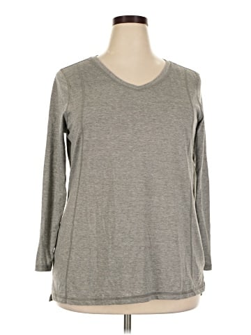 Danskin Now 3/4 Sleeve T-Shirt (view 1)