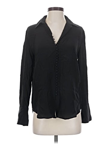 Club Monaco Long Sleeve Silk Top (view 1)