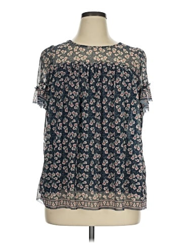 Max Studio Short Sleeve Blouse (view 1)