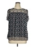 Max Studio Blue Short Sleeve Blouse Size 1X - photo 1