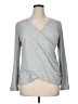 T by Talbots Gray Long Sleeve Top Size XL - photo 1