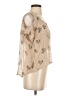 Chloe K Tan Short Sleeve Blouse Size S - photo 4