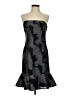 Halston Graphic Black Cocktail Dress Size 4 - photo 1