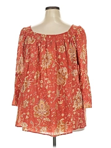 Chaps 3/4 Sleeve Blouse (view 2)
