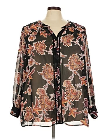Liz Claiborne Long Sleeve Blouse (view 1)