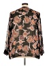 Liz Claiborne 100% Polyester Paisley Brown Long Sleeve Blouse Size 3X - photo 2