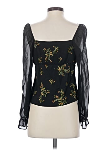 Topshop Long Sleeve Blouse (view 2)
