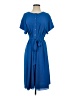 ATM 100% Polyester Blue Casual Dress Size S - photo 1
