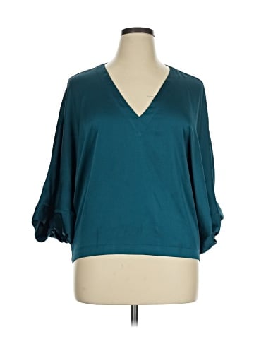 White House Black Market 3/4 Sleeve Blouse (view 1)