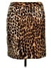 Worthington Animal Print Brown Casual Skirt Size 14 - photo 1