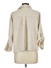 Max Studio Ivory Tan 3/4 Sleeve Button-Down Shirt Size L - photo 2
