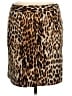 Worthington Animal Print Brown Casual Skirt Size 14 - photo 2