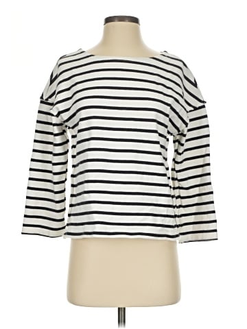 Madewell Luxe Long-Sleeve Tee in Casler Stripe (view 1)