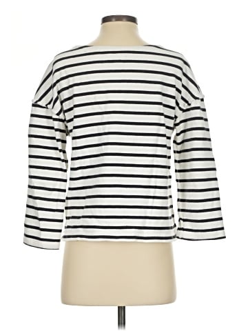 Madewell Luxe Long-Sleeve Tee in Casler Stripe (view 2)