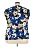 Nine West 100% Polyester Blue Short Sleeve Blouse Size 3X - photo 2