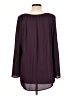 Roz & Ali 100% Polyester Burgundy Long Sleeve Blouse Size L - photo 2