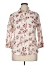 Van Heusen Floral Ivory 3/4 Sleeve Button-Down Shirt Size XL - photo 1