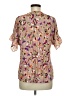 Dolan 100% Polyester Floral Pink Short Sleeve Blouse Size M - photo 2